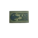 Single Sword "Kurdun Dişine Kan Değdi Korkun" Plastik Arma Peç - Patch HAKİ