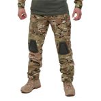 Single Sword Single Sword Dizlikli Kamuflaj Taktik Erkek&Kadın Outdoor Kargo Pantolon, Multicam, 2Xl