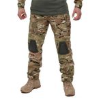 Single Sword Single Sword Dizlikli Kamuflaj Taktik Erkek&Kadın Outdoor Kargo Pantolon, Multicam, 2Xl