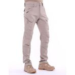 Single Sword Single Sword Likralı Outdoor Erkek&Kadın Taktik Pantolon, Bej, 28
