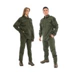Single Sword Single Sword Outdoor Unisex Kışlık Gömlek&Pantolon Alt Üst Takım, Haki, 3Xl