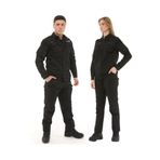 Single Sword Single Sword Outdoor Unisex Kışlık Gömlek&Pantolon Alt Üst Takım, Siyah, M