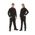 Single Sword Single Sword Outdoor Unisex Kışlık Gömlek&Pantolon Alt Üst Takım, Siyah, S