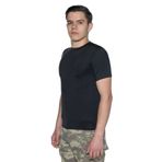 Single Sword Siyah Kısa Kol Microfiber Tşört Askeri Üst İçlik Microfiber Fanila