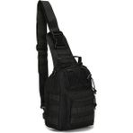 Single Sword Su Geçirmez Outdoor Taktik Tek Omuz Çapraz Çanta Siyah Unisex Cordura Malzeme