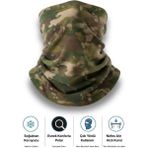 Single Sword Unisex Kışlık Polar Boyunluk & Bere | Çok Amaçlı Soğuk Hava Koruması 1 Adet 0//MULTİCAM - Standart - White-multi