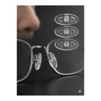 Singularis 10 Adet (5 Çift) Gözlük Burun Pedi - Vidalı Elips Silikon Plaket 17 mm - Yumuşak Konforlu Set