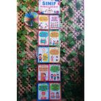 Sınıf Kuralları Afişi Okul ve Sınıflar Için Özelleştirilebilir Pvc Kaplı 6 Parça Afiş 30*130 cm - Karışık-Çok Renkli