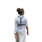 Sınırsızmarket Deri Göğüs Harness, Siyah, Ayarlanabilir Askılı, Kadın Moda Aksesuar, Üst Giyim Kemer