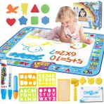 Sinley 100*75 cm Sihirli Su Tuval Boyama Pad Graffiti Battaniye Çocuk Oyuncakları (Yurt Dışından)
