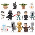 Sinley 14 Adet Star Wars Modeli Süsleme Yoda Oyuncak Bebek Oyuncak Bebek (Yurt Dışından) - Yeşil