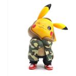 Sinley 15 cm. Kamuflaj Pikachu Anime Bebek Modeli Süsleme Oyuncakları (Yurt Dışından) - Yeşil