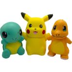 Sinley 3pcs Pokemon Pikachu Squishy Anti Stres Kıpır Kıpır Oyuncaklar Hediye (Yurt Dışından) - Renkli