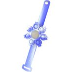 Sinley Ahtapot Iplik Pop Fidget Spinner Figet Oyuncaklar Anti Stres Pops Bileklik Işık Bilezik Push Balon (Yurt Dışından) - Beyaz - Açık Mor