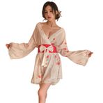 SINMIUANIME Kadın Seksi Cosplay Japon Kimono Geleneksel Stil Yukata Baskılı Pijama Kostümleri, 2384white, Tek Beden