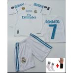 Sinmm 2017-18 Sezon Ronaldo Real Madrid Beyaz Çocuk Forması Bileklik ve Çorap Hediye - 5 - 6 Yaş