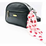 Sino Fularlı Kadın Omuz Çantası 👜🎀 Günlük & Şık Kombinlere Uygun - Pembe