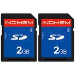 Sinobright INDMEM 2'li Paket SD Kart 2GB Sınıf 4 Flash Bellek Kartı 2G SLC Stanard Güvenli Dijital Kartlar (2 ADET)