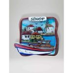 SİNOP Temalı Kabartmalı Polyester Magnet Buzdolabı Süsü (kod:954) 7,5cm x 6cm