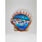 SİNOP Temalı Kabartmalı Polyester Magnet Buzdolabı Süsü (kod:956) 6,5cm x 6,5cm
