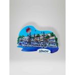 SİNOP Temalı Kabartmalı Polyester Magnet Buzdolabı Süsü (kod:957) 8,5cm x 5,5cm