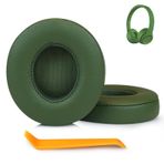 SINOWO Beats Solo 2 & Solo 3 Kablosuz Kulak Üstü Kulaklıklar için Earpad'lerin Değiştirilmesi, Solo2 Solo3 Gürültü Yalıtımlı Bellek Köpüğü ile Kulak Pedleri, Yumuşak Protein Deri (Yeşil)