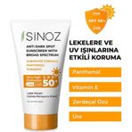 Sinoz Leke Karşıtı 50+ Faktör 50 ml Güneş Kremi