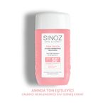 SİNOZ Pink Touch Anında Ton Eşitleyici Leke Karşıtı SPF50+ Pembe Sıvı Yüz Güneş Kremi PA++++ 50ml