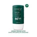 Sinoz Pure Cica Tiger Grass Anında Ton Eşitleyici Mineral Güneş Filtreli Sıvı Güneş Kremi SPF50+ 50 ML