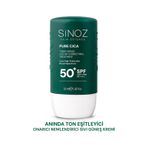 Sinoz Pure Cica Tiger Grass Anında Ton Eşitleyici Onarıcı ve Nemlendirici Sıvı Yüz Güneş Kremi SPF50+ PA++++ 50 ML