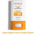 Sinoz SPF50+ Şeffaf Stick Güneş Kremi 15 gr