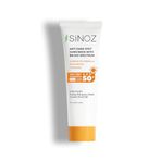 SinozSpf 50 Leke Karşıtı Yüksek Koruyucu Yüz Güneş Kremi 50 ml Normal Ve Kuru Ciltler Için