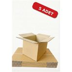 SinPack 5 Adet Çift Oluklu Karton Koli 60x40x40 – Boş Koli, Taşıma, Depolama, Taşınma Kolisi,Çeyiz Kutusu