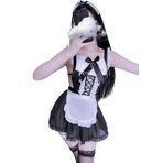 SINROYEE Kadınlar için Seksi Hizmetçi Kostümü Sütyen Seksi Cosplay Kıyafetleri Külot Takımları Kadınlar için Güzel Hizmetçi kıyafeti Japon (YTH-178)