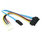 Sintech SFF-8482 SAS 29 Pin 7 Pin SATA Sabit Disk Sürücüsü Raid Kablosu 4pin Molex Güç Bağlantı Noktası 70 cm