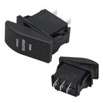 Sintine Pompa Sembollü Işıksız Yaylı 3 Pinli On-Off 12-24V Marin Switch