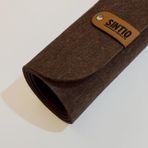 SINTIO KEÇE MOUSEPAD- 50 X100 CM KAYDIRMAZ TABAN İLAVELİ, Oyuncu Gamer Mouse Pad, Büyük Boy Large Ofis Tipi Mouse Ped, Fare Altlığı, Düz Masa Koruyucu Klavye Altı Mousepad (Kahverengi)