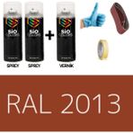 Sio Colors 2 Adet Sprey+1 Adet Vernik Inci Turuncu RAL-2013 Sprey Boya Seti 400 Ml+Zımpara+Kağıtbant+Eldiven