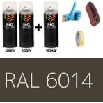 Sio Colors 2 Adet Sprey+1 Adet Vernik Sarı Z Yeşil RAL-6014 Sprey Boya Seti 400 Ml+Zımpara+Kağıtbant+Eldiven - SARI Z YEŞİL RAL-6014