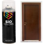 Sio Colors Demir & Ahşap Kapı Boyası Özel Yapım Akrilik Sprey Boya 400 ml - RAL-8017 KOYU KAHVERENGİ