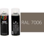 Sio Colors Extra Pigmentli Özel Yapım Akrilik Sprey Boya 400 ml (Gri Tonları)(Araba-Metal-Ahşah-Plastik) - RAL 7006 Renk Bej gri