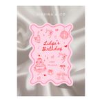 Siorina Co & Event Doğum Günü Kartı Birthday Bride Davetiye Kişiselleştirilebilir Adet