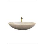 Sipahi Marble Bej Mermer Kayık Lavabo