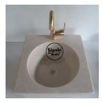 Sipahi Marble Bej Mermer Lizbon Kare Lavabo