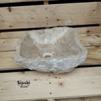 Sipahi Marble Bej Mermer Şekilsiz Lavabo