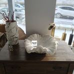 Sipahi Marble Beyaz Mermer Çiçek Desenli Modern Lavabo