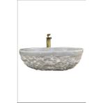 Sipahi Marble Gri Mermer Dışı Mucartalı Özel Tasarım Lavabo