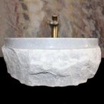 Sipahi Marble Gri Mermer Dışı Patlatma Dizayn Lavabo