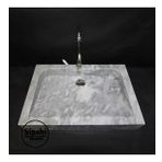 Sipahi Marble Gri Mermer Eğimli Lavabo