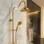 Sipahi Marble Royal Serisi Modern Duş Seti-ALTIN